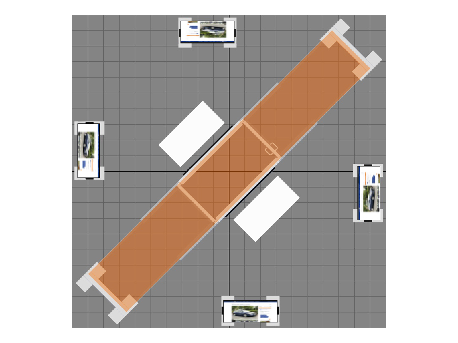 RE-9045 Island Rental Trade Show Exhibit -- Plan View